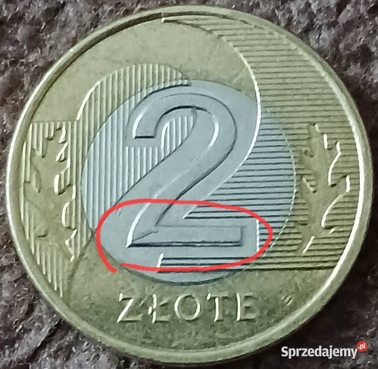 2 Złote 2024 r Destrukt około mennicze Konin