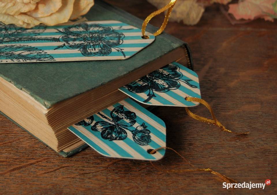 Zakładka do książek dzika róża rękodzieło 2 Lublin