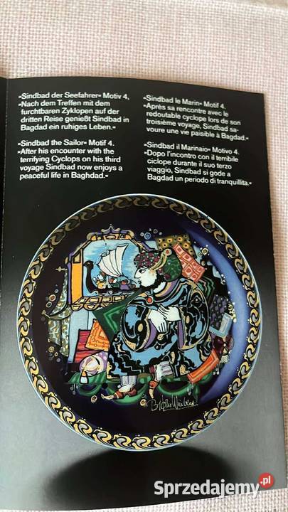Talerzyk Rosenthal Z serii Sindbad Żeglarz Porcelana i szkło Gdańsk