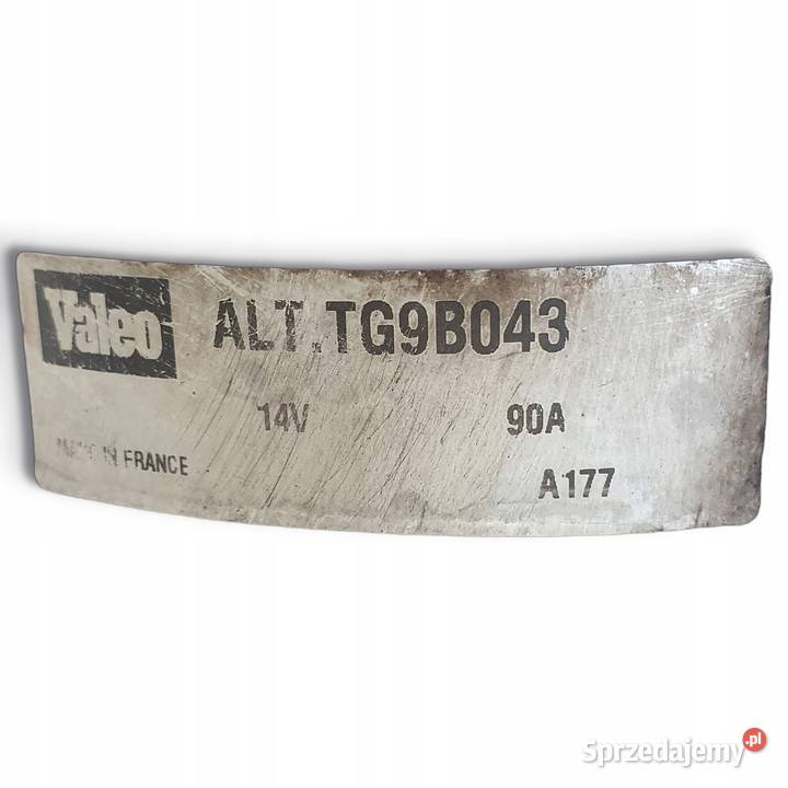 ALTERNATOR Peugeot 207 14 16V valeo TG9B043 90A lubelskie Chełm