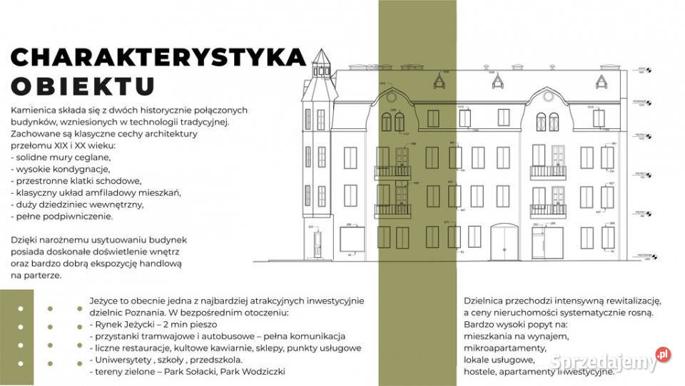 Wyjątkowa unikatowa kamienica Jeżyce Kościelna Poznań sprzedam