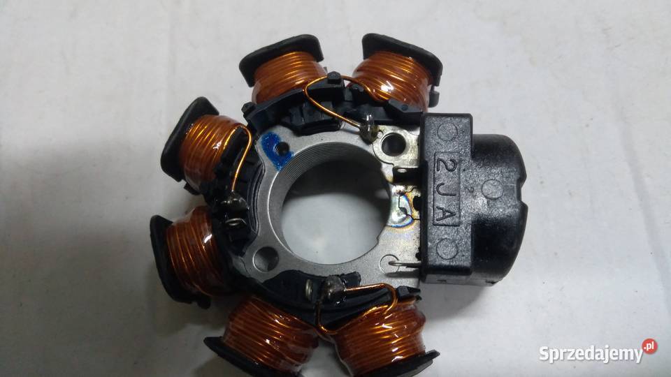 ISKROWNIK STATOR STOJAN CEWKI ORGINAŁ Yamaha JOG Części i akcesoria motocyklowe Bielsk Podlaski