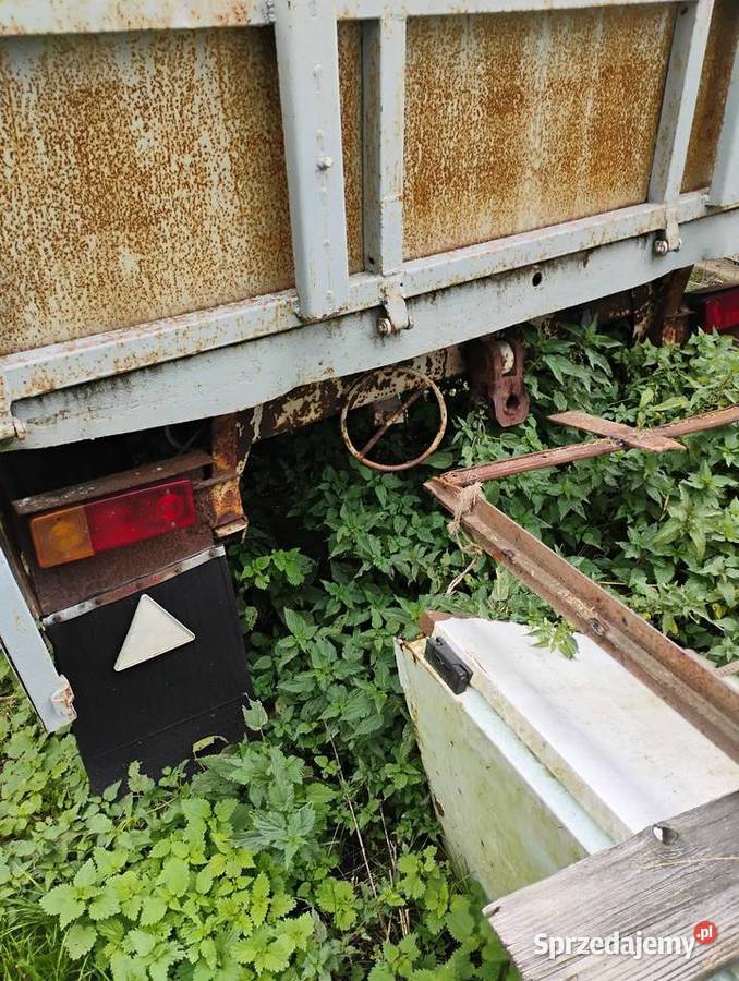 Przyczepa sztywna D 46 nieuszkodzony Wola Zdakowska