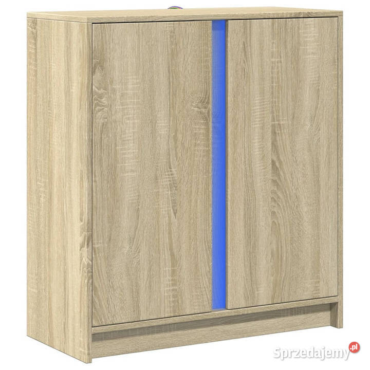 Szafka z LED dąb sonoma 77x34x85 materiał Warszawa sprzedam