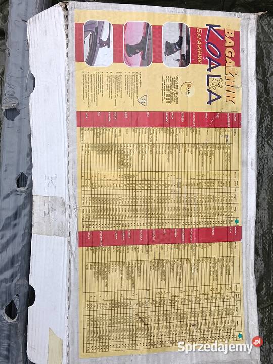 Bagażnik dachowy Amos Koala KA belki VW Golf IV Chorzów