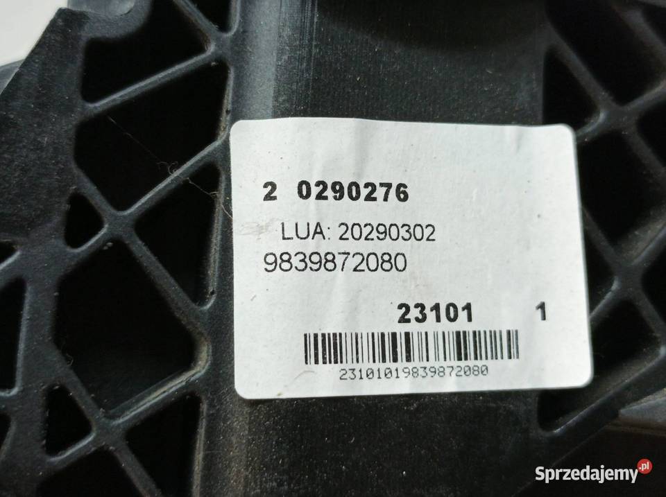 PEDAŁ HAMULCA 9839872080 Peugeot Expert III 2016 świętokrzyskie