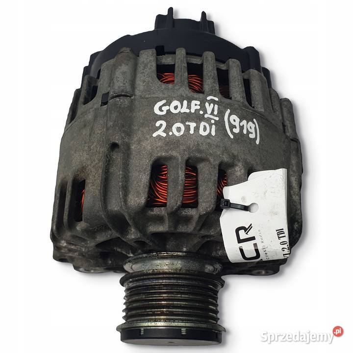ALTERNATOR VW Golf VI 20 TDI Valeo 03L903023F Układ elektryczny silnika