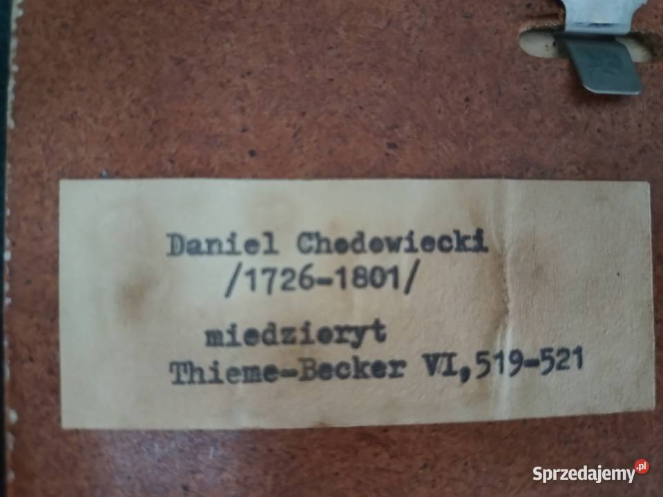 Grafika miedzioryt XVIIIXIX wiek Daniel Opole