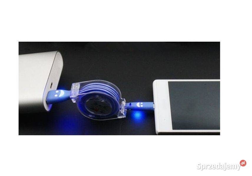 świecący przewód USB micro zmieniający kolory ze lubelskie