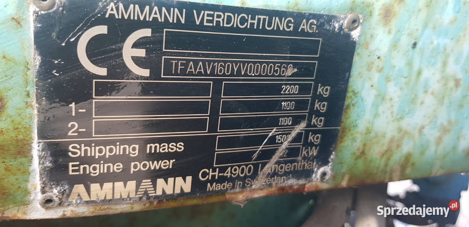 Walec Ammann 15 tony Motoryzacja Sieradz