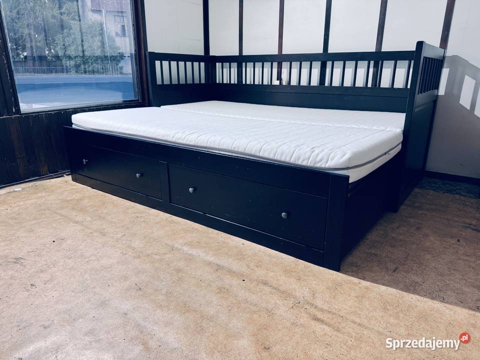 Łóżko leżanka IKEA HEMNES Lite drzewo 2 materace śląskie Rybnik