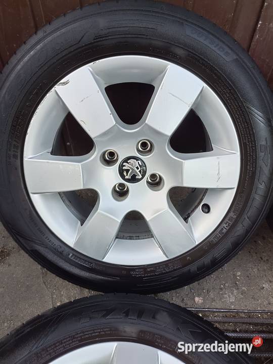 Komplet kół Peugeot 16 4x108 alufelgi opony Samochodowe mazowieckie Ostrołęka sprzedam