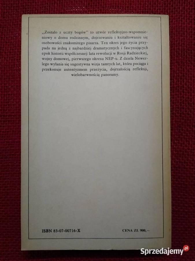 Zostało z uczty bogów Igor Newerly Gdańsk