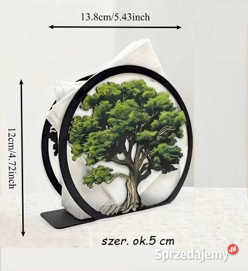 Piękny funkcjonalny serwetnik Metal Pozostałe Rotmanka