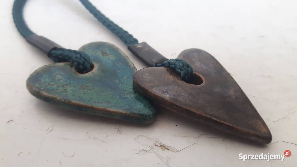 Naszyjnik ceramiczny ręcznie wykonany Otwock