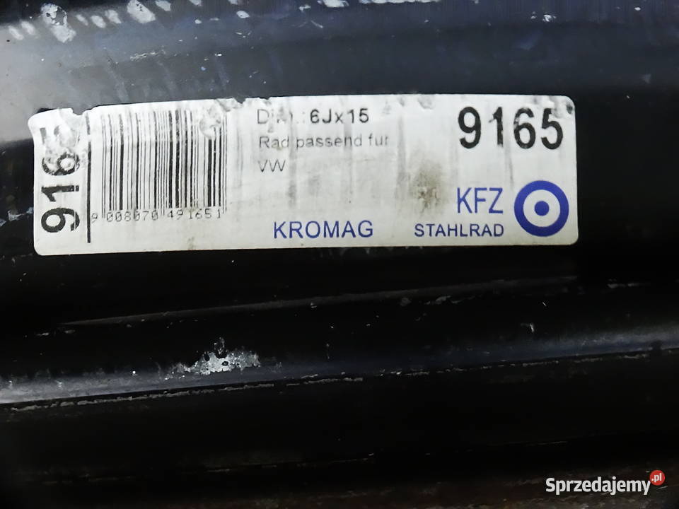 Felgi stalowe 6Jx15H2 ET 47 5x112 osadzenie 57mm Biłgoraj