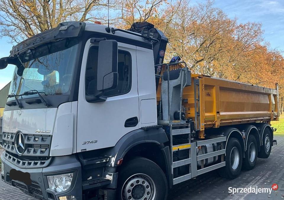 Wywrotka 4 osiowa 8x4 z dzwigiem Bordmatic Warszawa