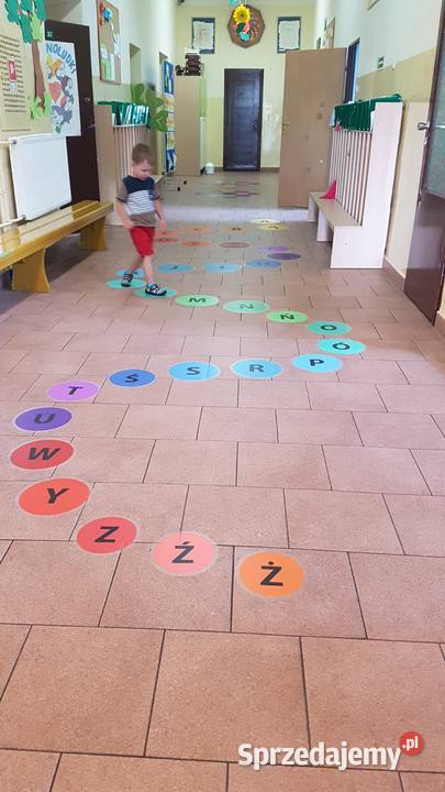 Gąsienica Alfabet gry korytarzowe naklejki Biznes i Przemysł Bydgoszcz