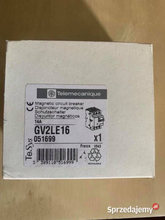 Wyłącznik silnikowy 3P 55kW 14A GV2LE16 Warszawa
