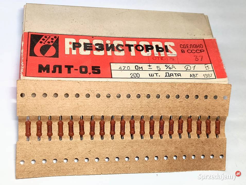 Rezystor 470 Ohm 05W MŁT Gdańsk