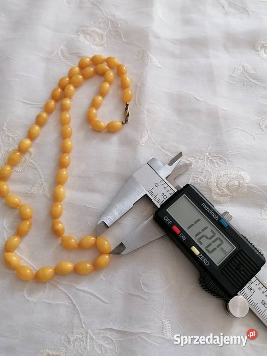 Naszyjnik Bursztyn oliwki pozłacane Białystok