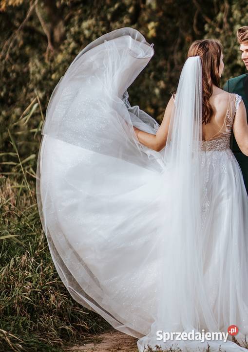 Sprzedam suknię ślubną Herms Bridal welony Rozmiar 36(S) Turek