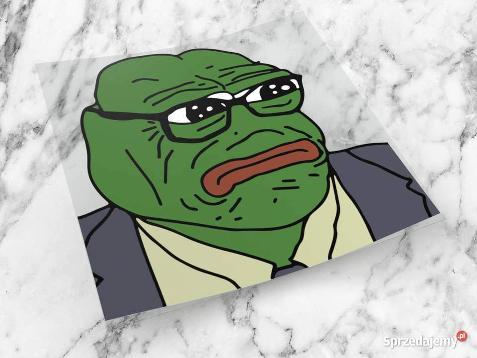 Naklejka SAD PEPE 6 x 6 sadpepe meme mem żaba 6 Choroszcz