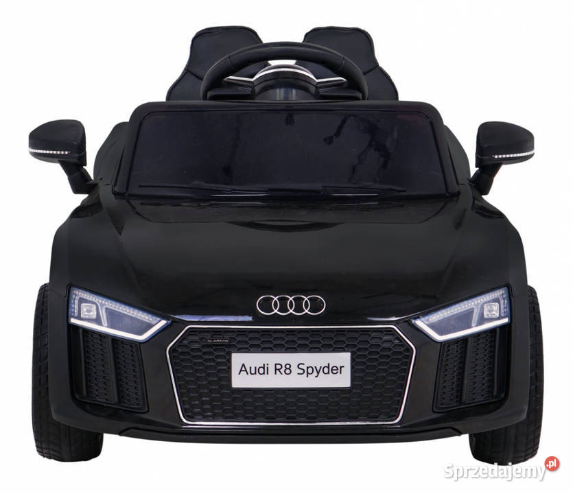 Audi R8 na akumulator dzieci Czarny autko na 10.5kg Łopuszno
