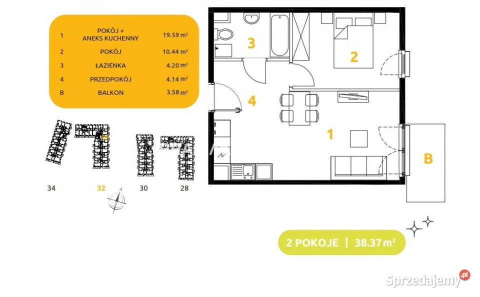 sprzedaży mieszkania Kraków 29 listopada 3837m2