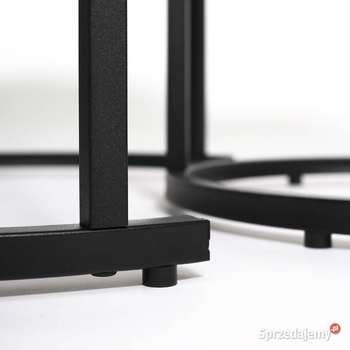 Nowoczesne stoliki kawowe okrągłe zestaw 2w1 Poznań