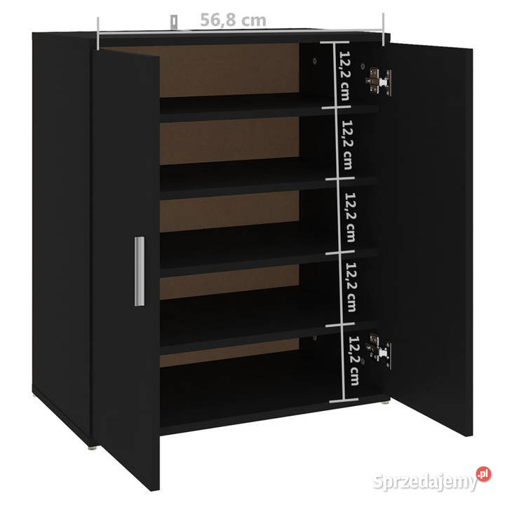 Szafka na buty czarna 60x35x70 materiał Warszawa
