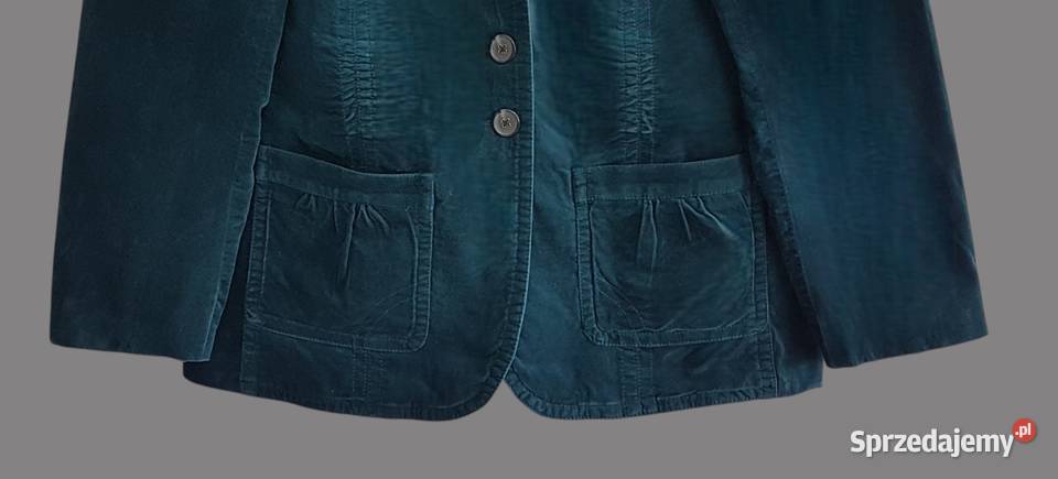 Damska aksamitna bawełniana morska marynarka z Inny materiał Chrzanów