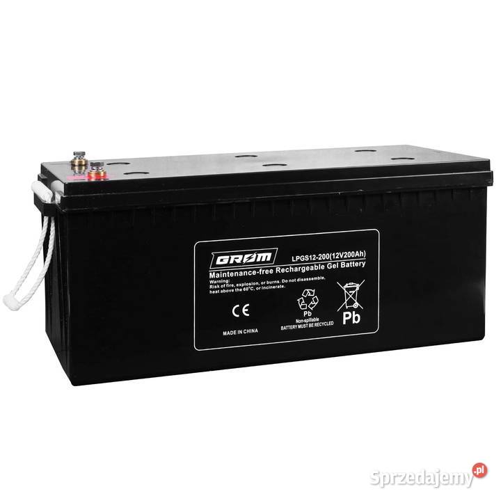 Akumulator żelowy GROM 12V 200Ah LPGS12200 Gdynia