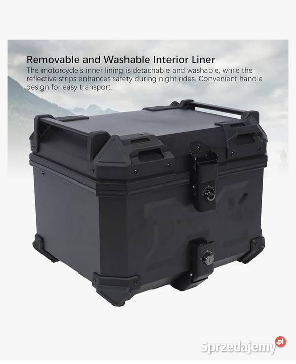 Uniwersalny kufer motocyklowy 45L aluminiowy lubuskie Gorzów Wielkopolski
