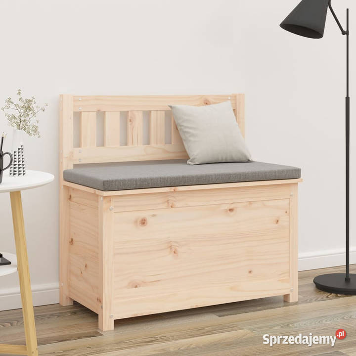 Ławka 80x41x77 lite drewno sosnowe WM823549 sprzedam