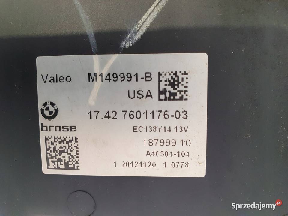 WENTYLATOR CHŁODNICY Wiatrak Bmw X3 F25 20 D