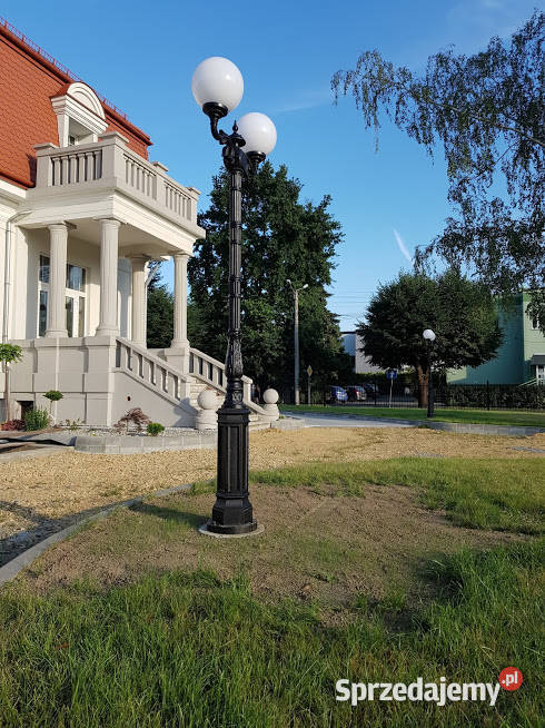 ogrodowa żeliwna lampa solidna oświetlenie Gołdap sprzedam