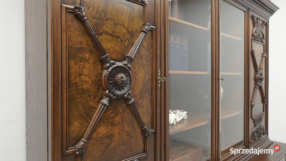 Zabytkowa biblioteka z lat 30tych w stylu Meble