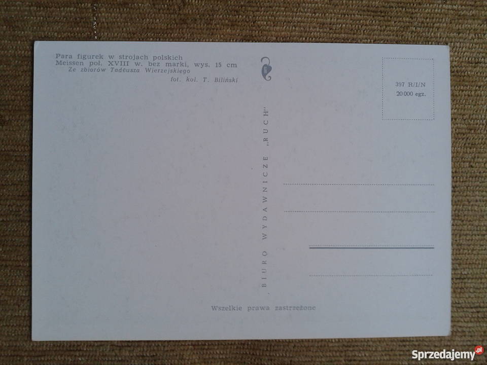 PARA FIGUREK W STROJACH POLSKICH MEISSEN POŁ Piszczac