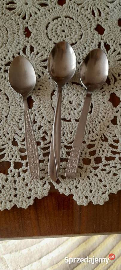 Łyżeczki do herbaty sygnowane Gerlach różne Warszawa