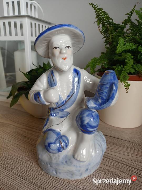 Figurka porcelanowa rybak mazowieckie Płock