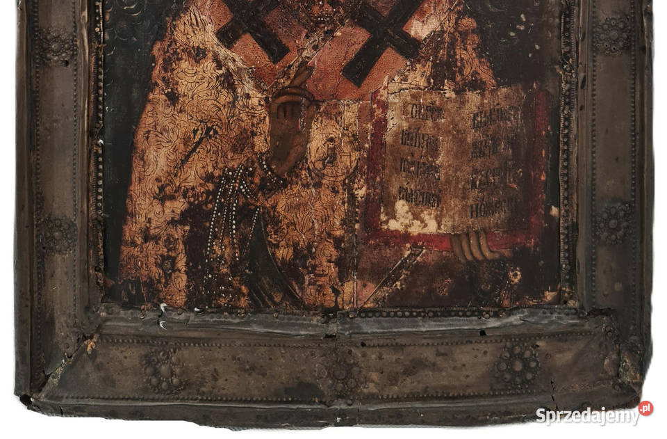 Ikona Święty Mikołaj z Miry Cudotwórca 0158 Warszawa sprzedam