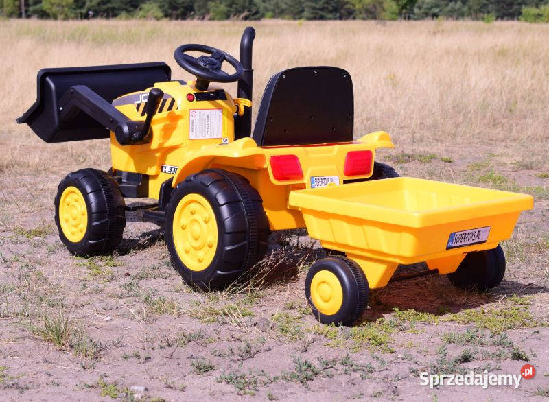 Autko TRAKTOR NA AKUMULATOR Z PRZYCZEPĄ dzieci Myszków