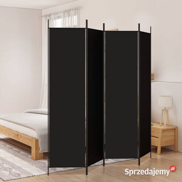 vidaXL Parawan 4panelowy czarny 200x200 Warszawa sprzedam