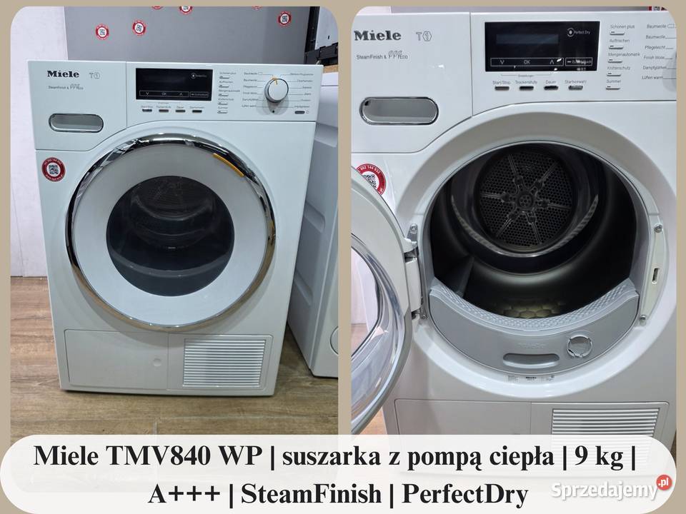 Miele T1 TMV840 WP suszarka z pompą ciepła 9 A