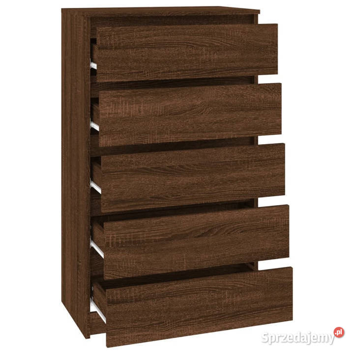 Komoda brązowy dąb 60x36x103 materiał Warszawa