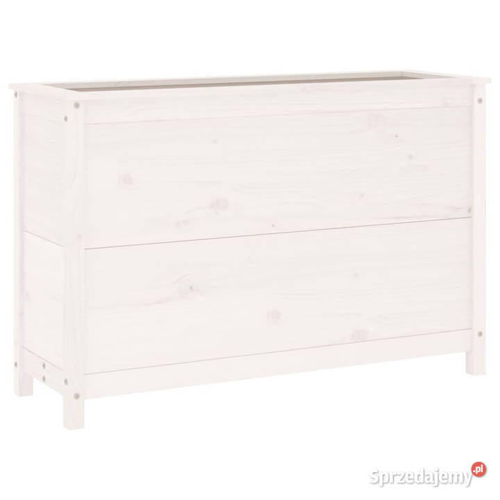 Donica ogrodowa na nóżkach biała 1195x40x78 Warszawa