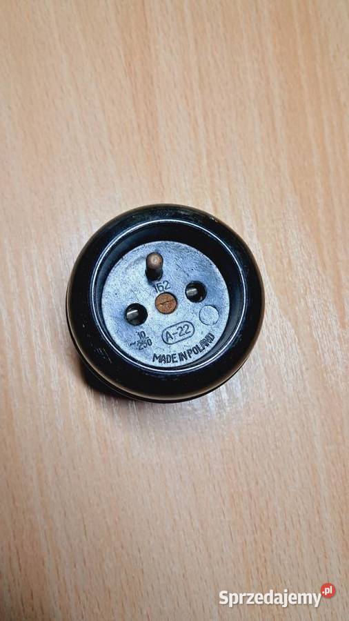 Stare Gniazdko Elektryczne Z Bakelitu PRL Świecie