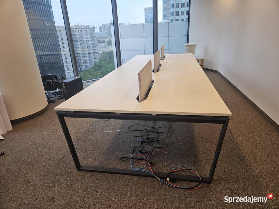 Duży stół 420x160 bench biurko 6osobowe biały Warszawa