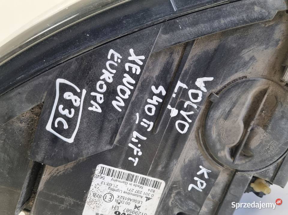 LAMPA LEWA Volvo S40 II V50 LIFT XENON PRZEDNIA Lampy przednie Chełm